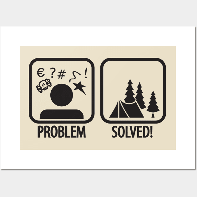 Problem Solved (black) Wall Art by nektarinchen